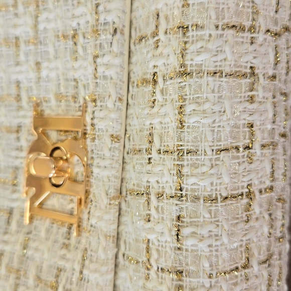 Badgley Mischka Bouclé Tweed Shoulder Bag - Picture 2 of 9